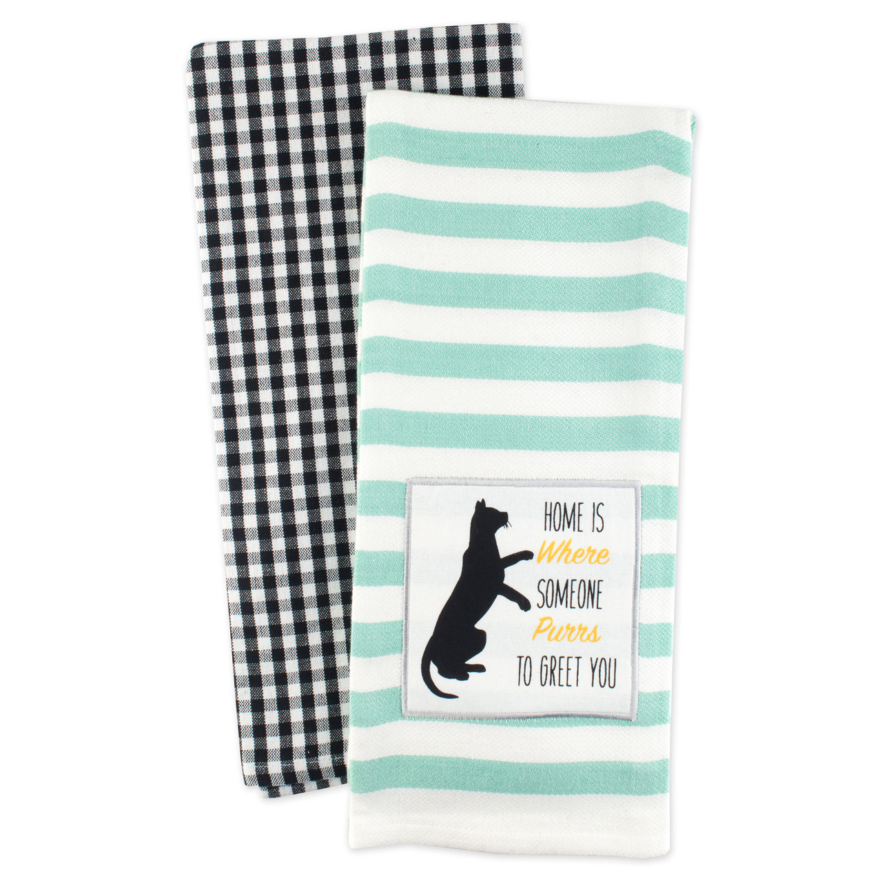 Cats in Charge DISHTOWEL- Set of 2