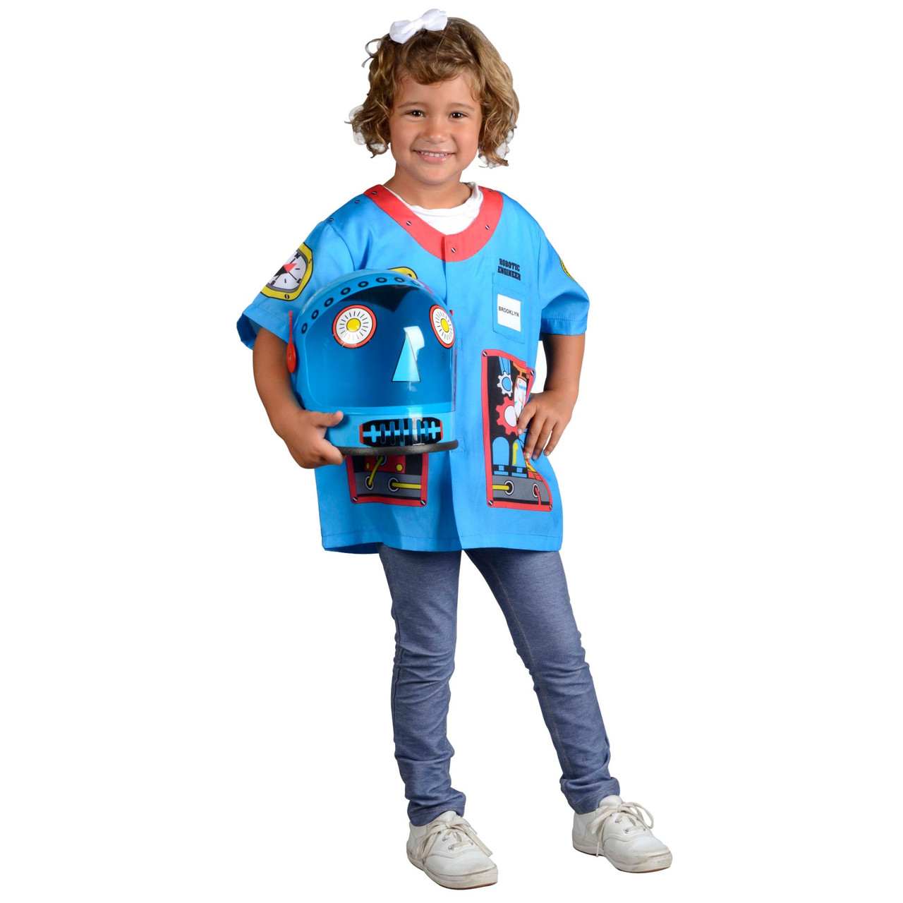 Blue Robotic Engineer Halloween Costume Shirt 3/4 length | Christmas ...