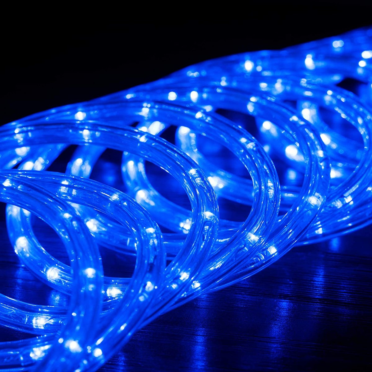 Blue Commercial Incandescent Length Christmas Rope Lights 100 ft White Wire Christmas Central