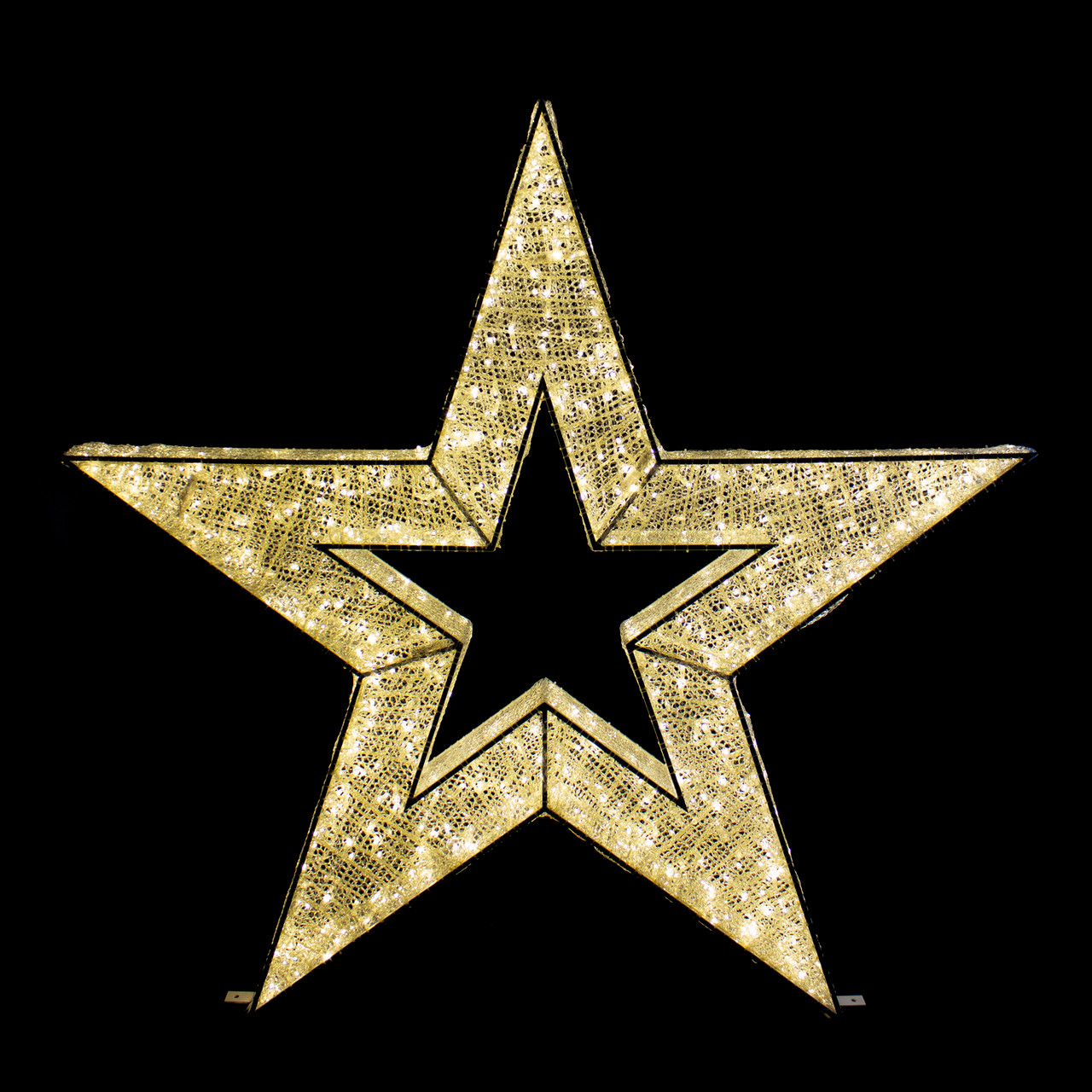 4ft Lighted Commercial Grade LED Star Christmas Display Decoration ...