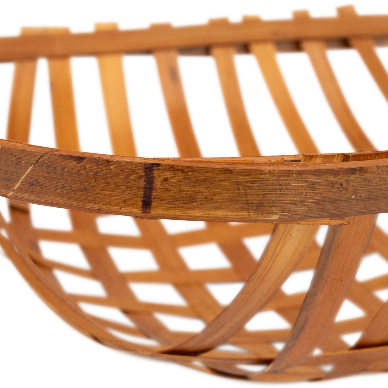 Square Lattice Tobacco Baskets - Brown - Set of 3