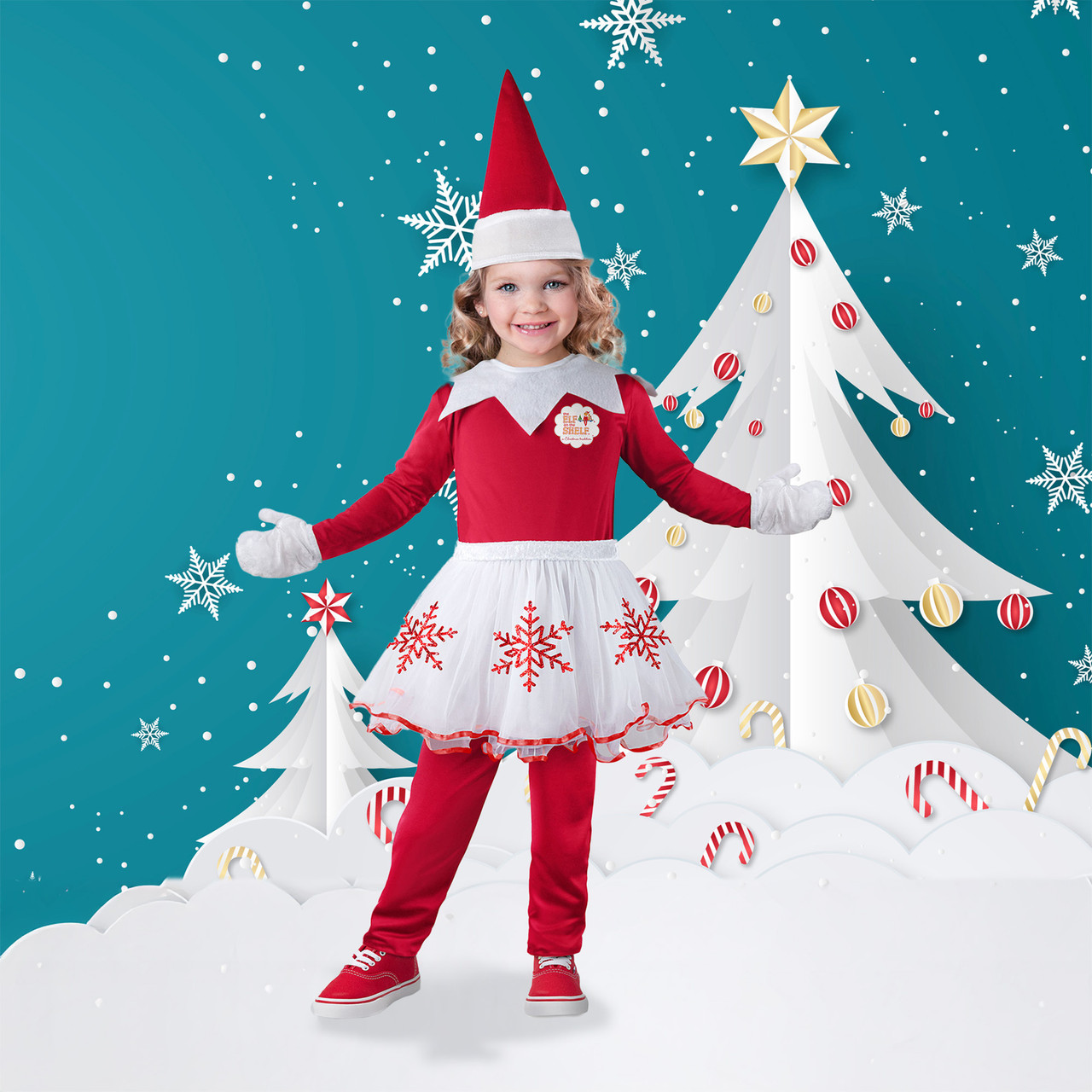 The Elf on the Shelf Toddler Girl Elf Christmas Costume Small