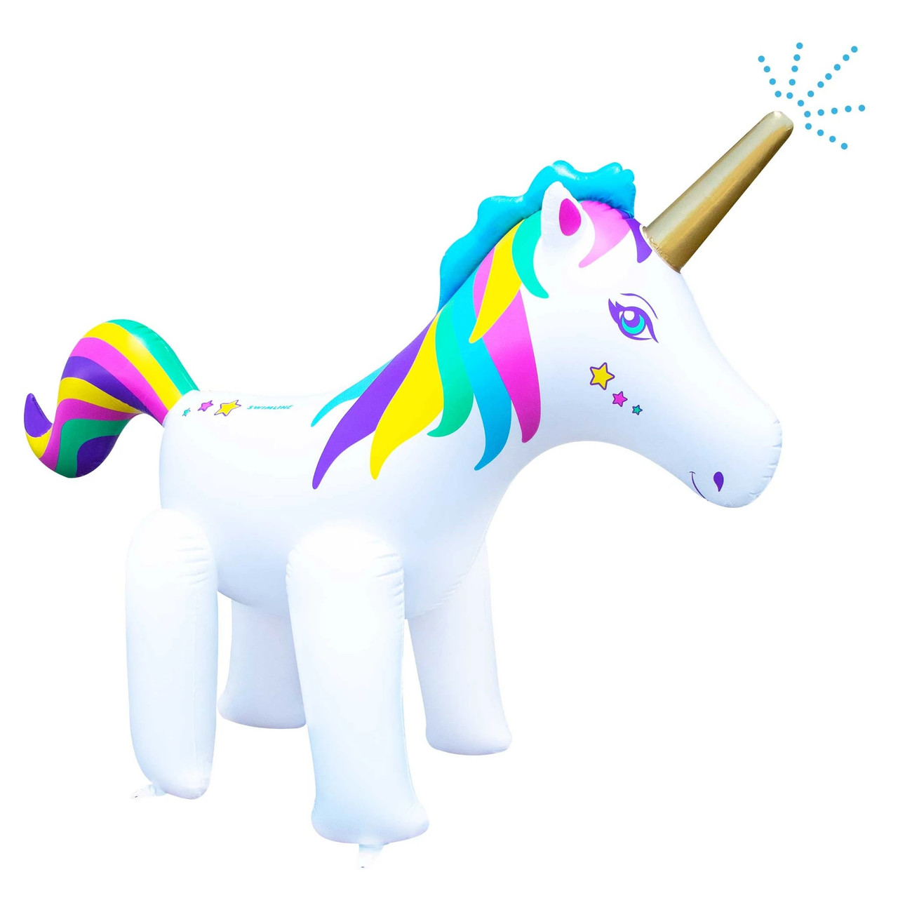 6ft Unicorn Sprinkler Rainbow Unicorn Outdoor Inflatable Lawn