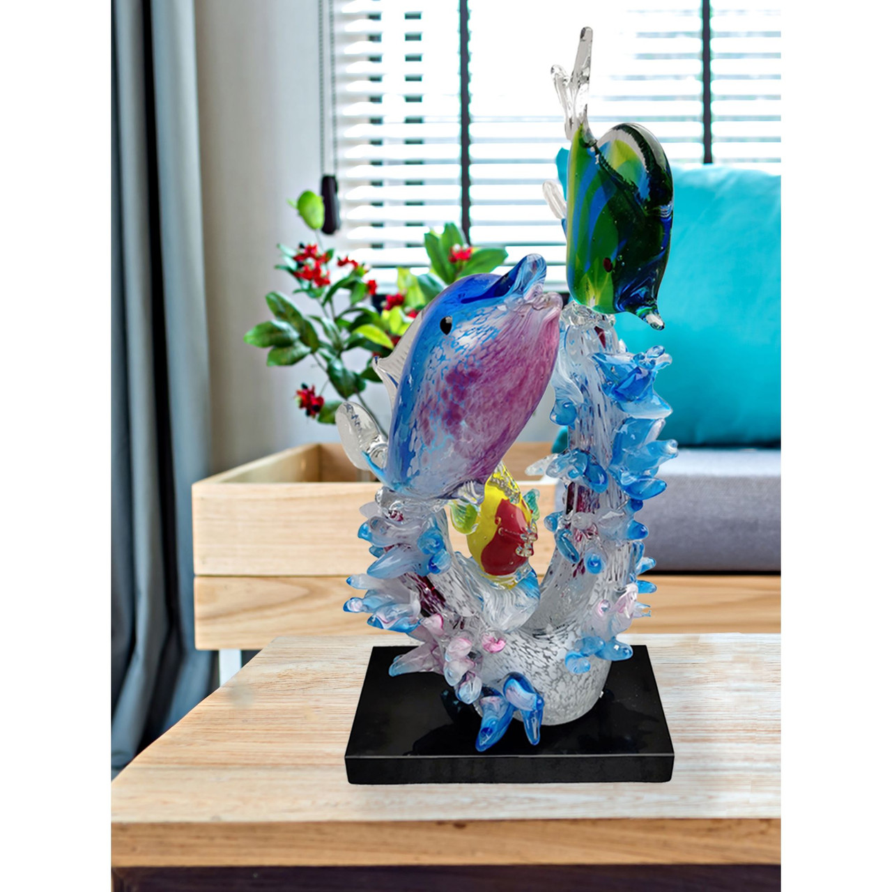 21 Coral Reef Handcrafted Art Glass Sculpture Christmas Central