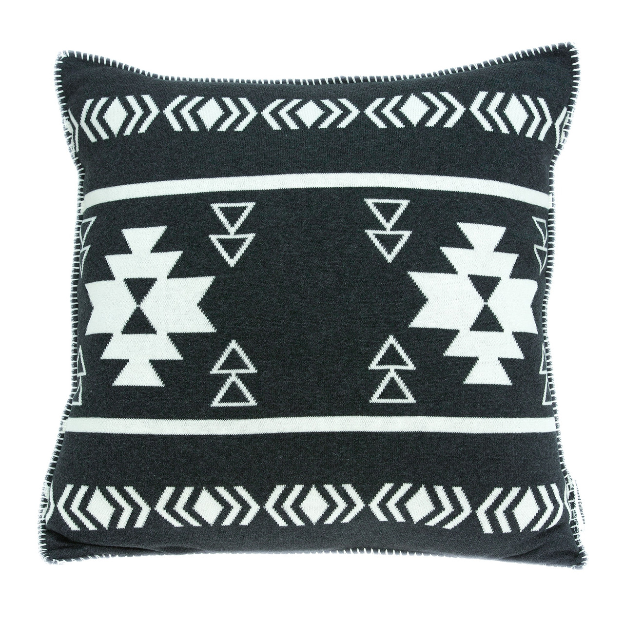 Southwest Medallion Accent Pillow - Rustic Throw Pillows, Black Forest Decor