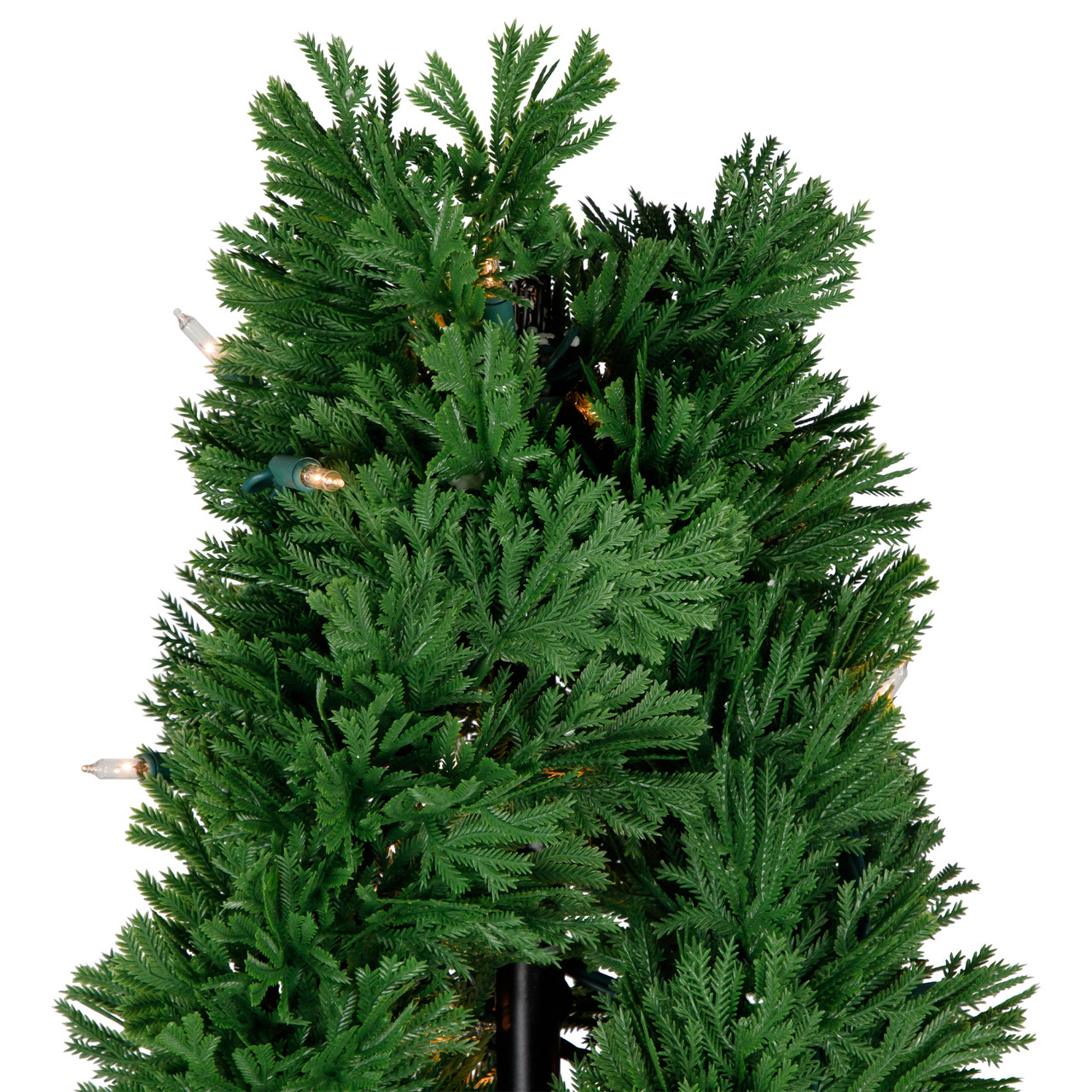 4.5' PreLit Artificial Cedar Double Spiral Topiary Tree in Urn Style