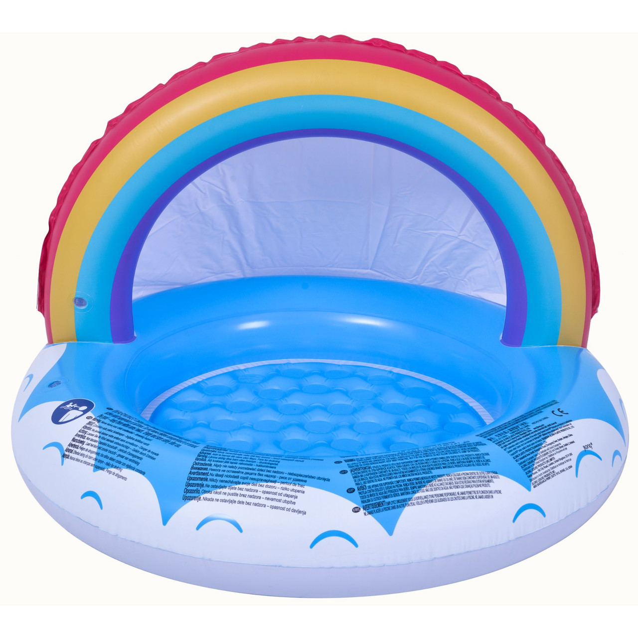 26-inch diameter rainbow canopy kiddie pool