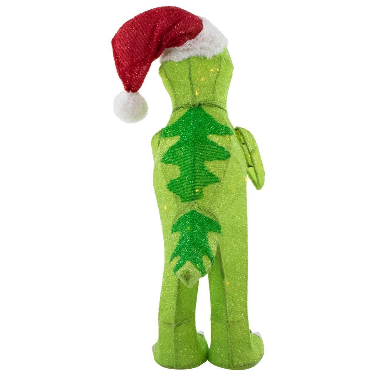 Northlight Tinsel Santa T-Rex Dinosaur Christmas Decoration