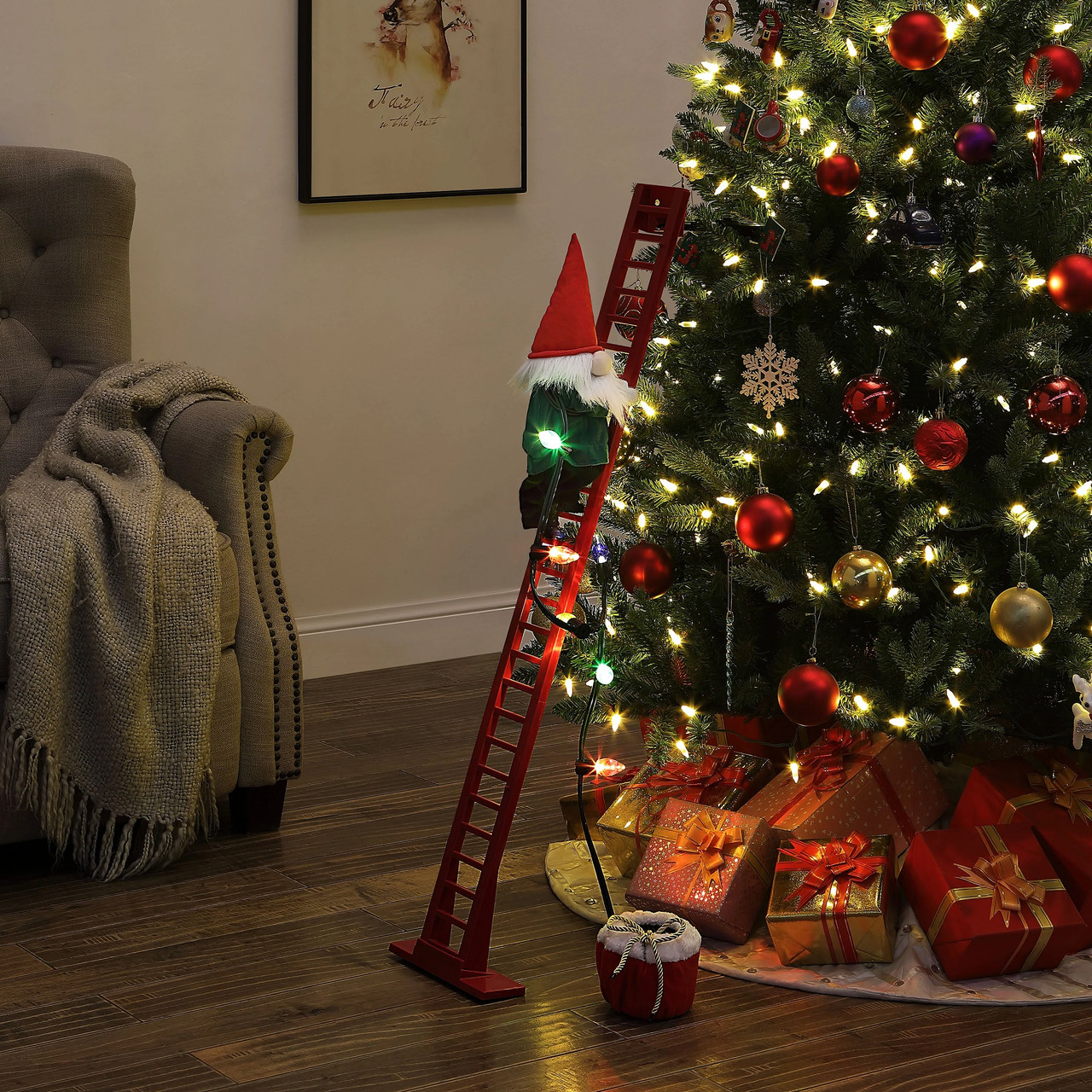 Mr. Christmas Climbing Gnome Decoration - Thumbnail 3
