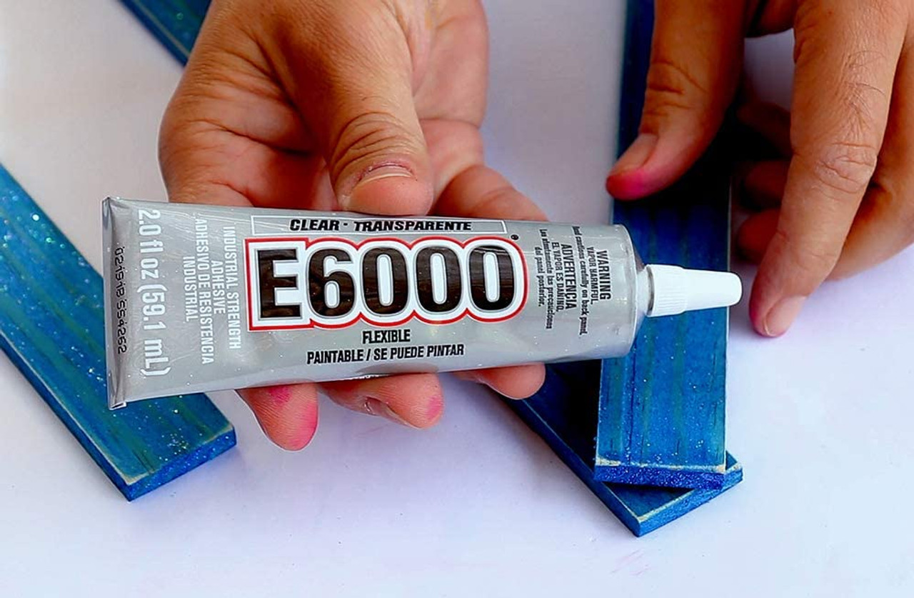 E6000 Adhesive, Industrial Strength Glue, 2 Ounce Tube, White 