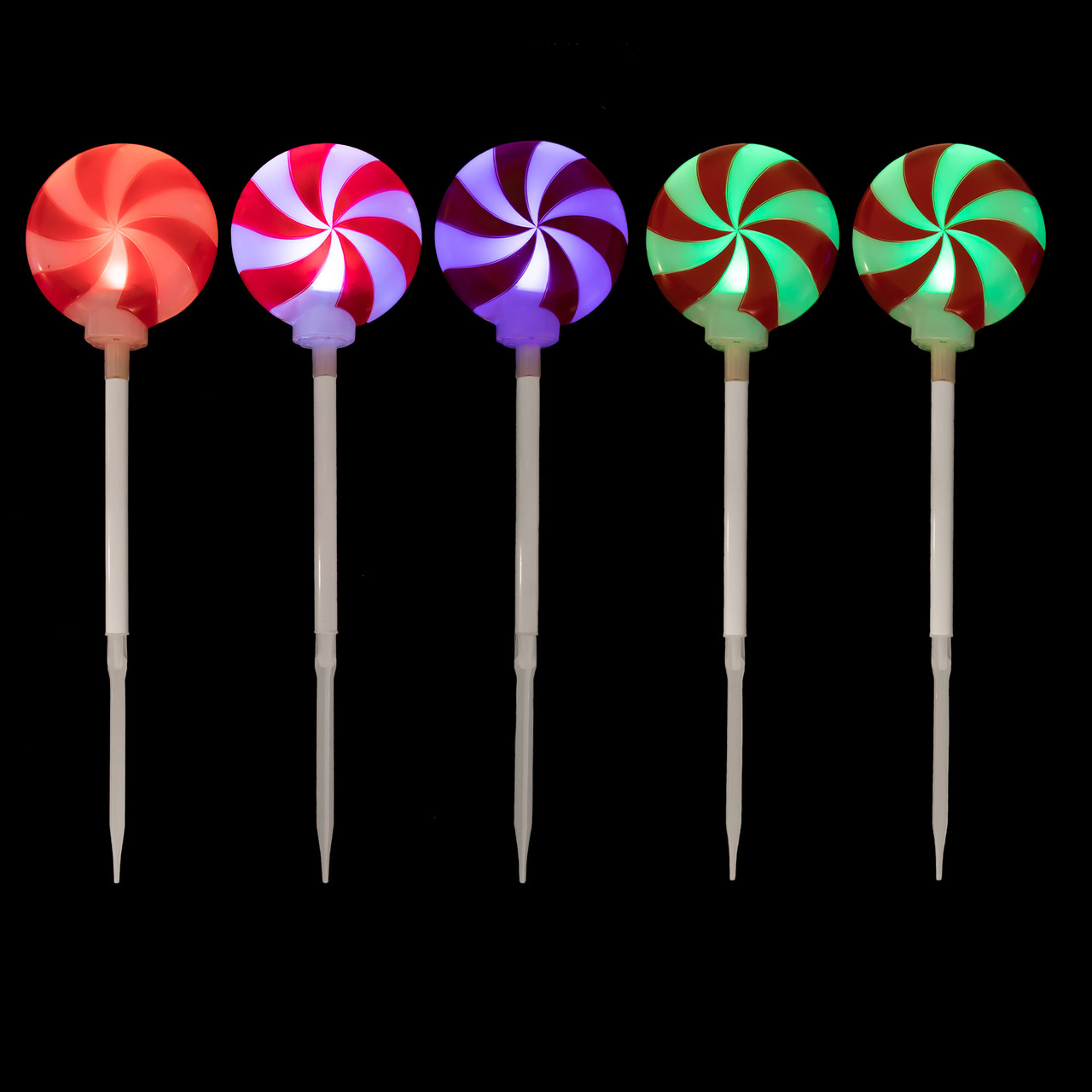 Flower Sticks, Assorted Colors, Set of 3