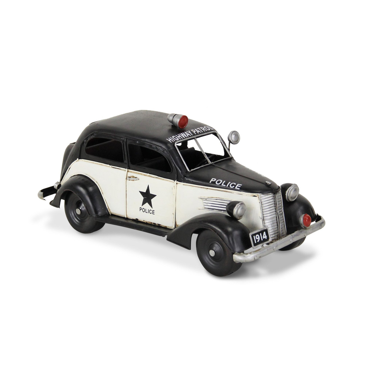 1930's Style Police Car Decoration - 13.5
