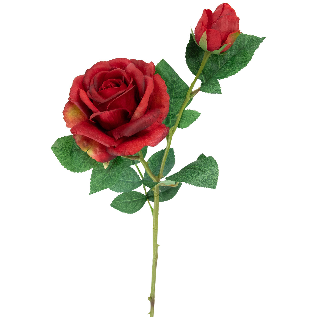 Northlight Real Touch Red Artificial Rose Stems, Set of 6 - 26 inch