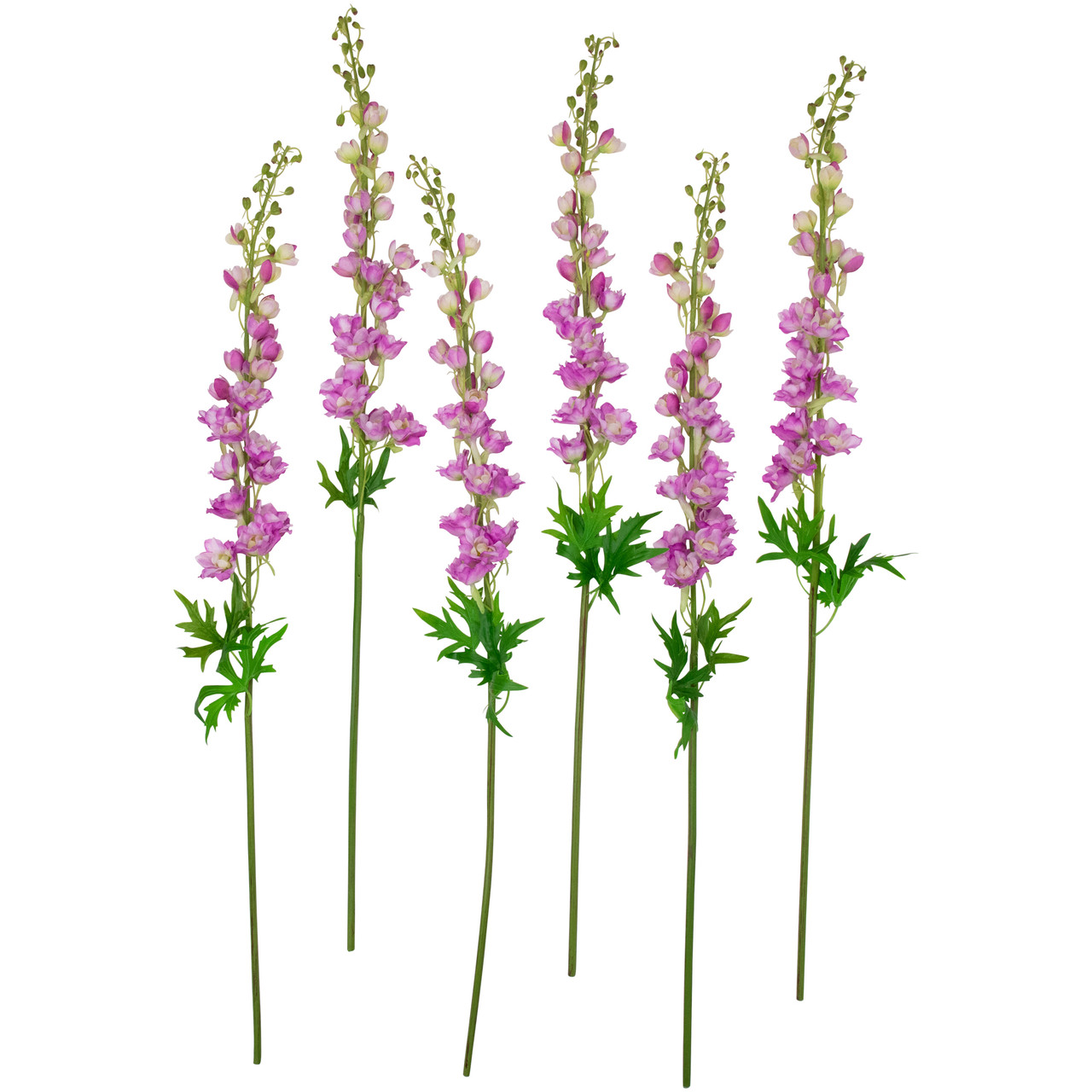 Real Touch™ Magenta Pink Delphinium Artificial Floral Stems, Set