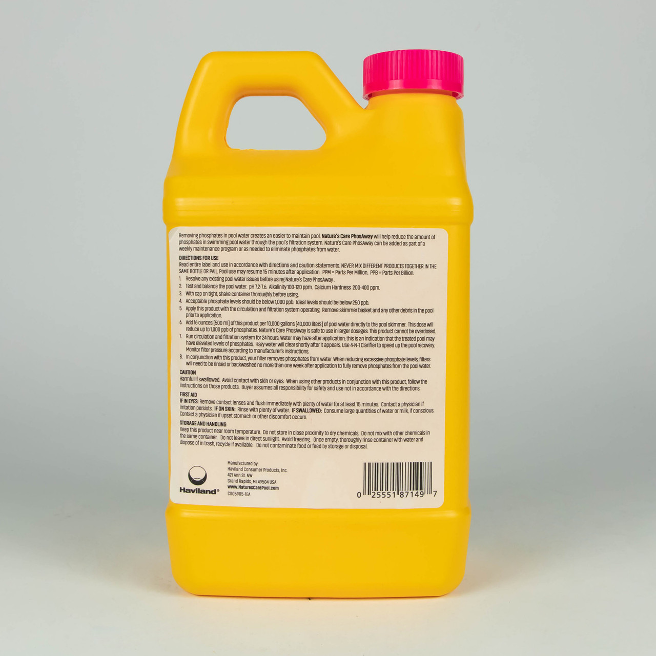 64 Oz. Nature's Care PhosAway Phosphate Remover for Swimming Pools - Thumbnail 2