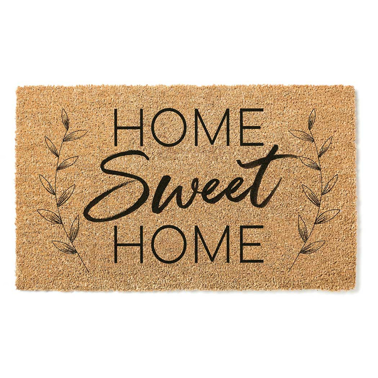 Natural Coir Home Sweet Home Rectangular Outdoor Doormat 18 x 30