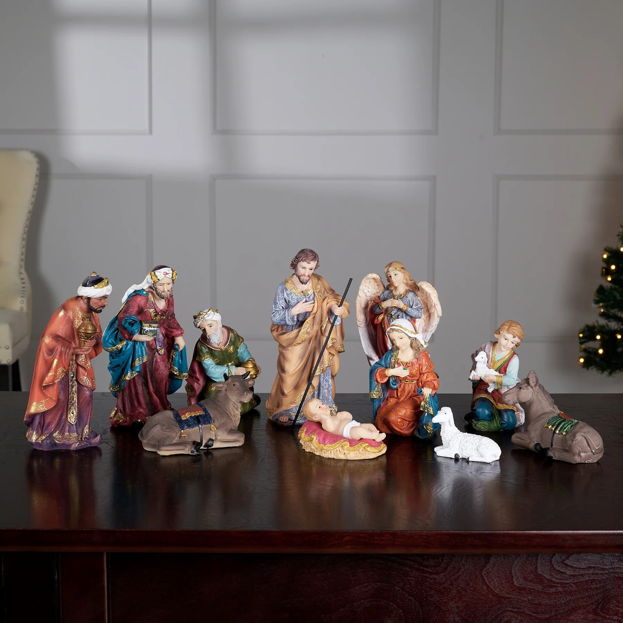 Hi-Line Gift Ltd. Nativity and Three Wise Men Figurine - Thumbnail 5