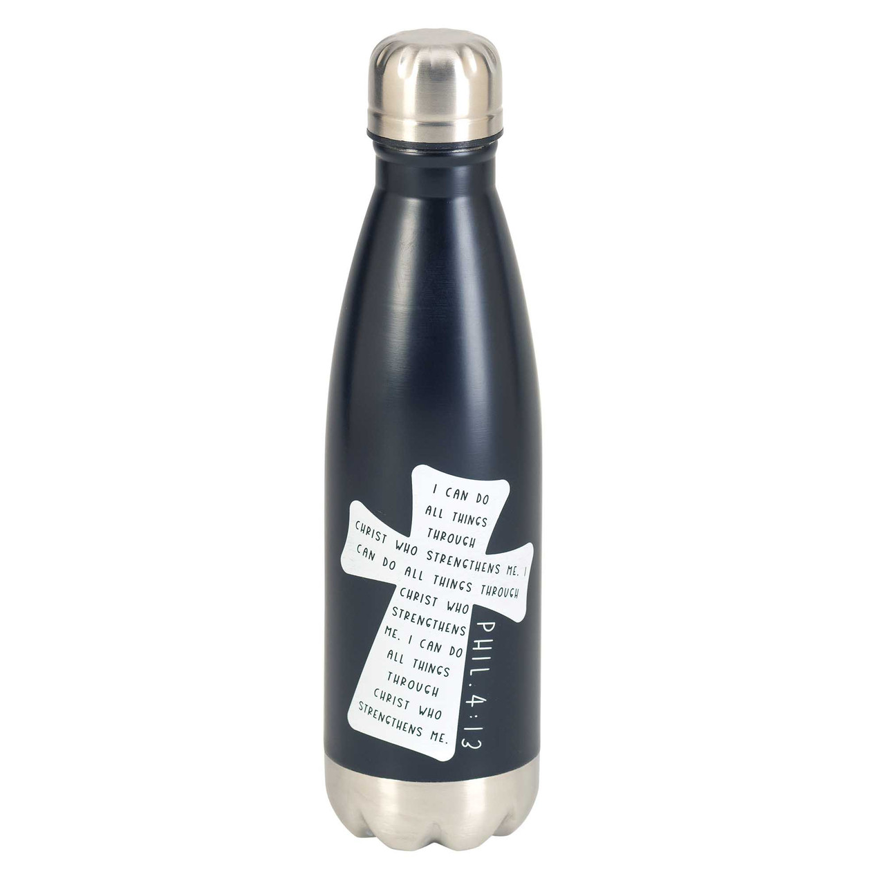 20 oz. Stainless Steel Water Bottle - Black Sprinkles