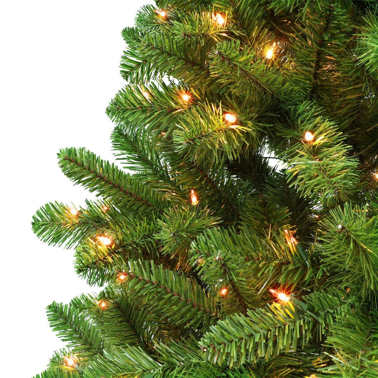 9' Prelit Virginia Pine Artificial Christmas Tree, Clear Lights