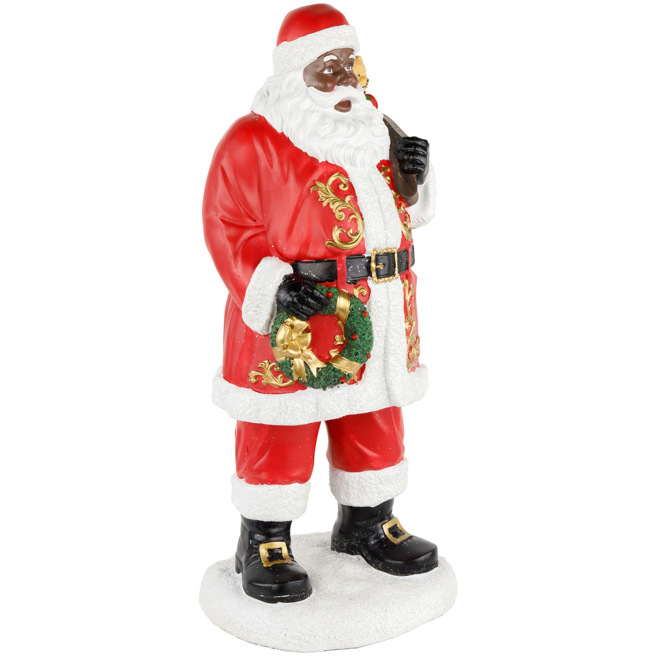 African American Santa Claus Christmas Figure - 14