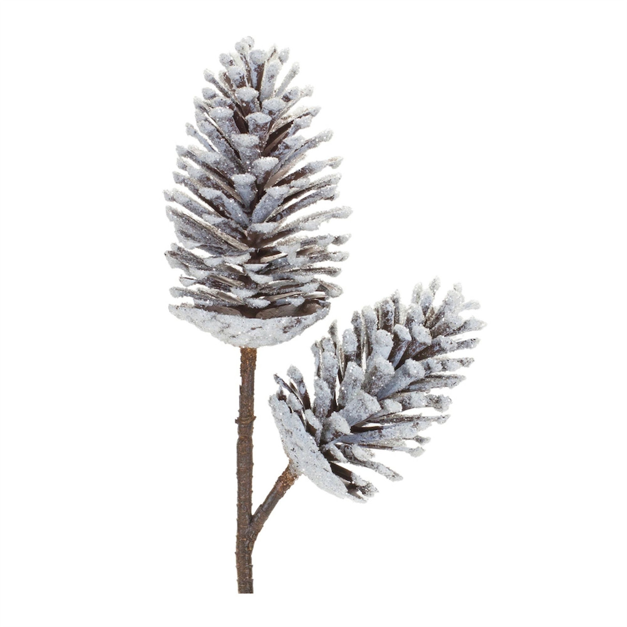 12 Pieces Artificial Pine Picks Christmas Tree Picks with White Berries  Pinecone
