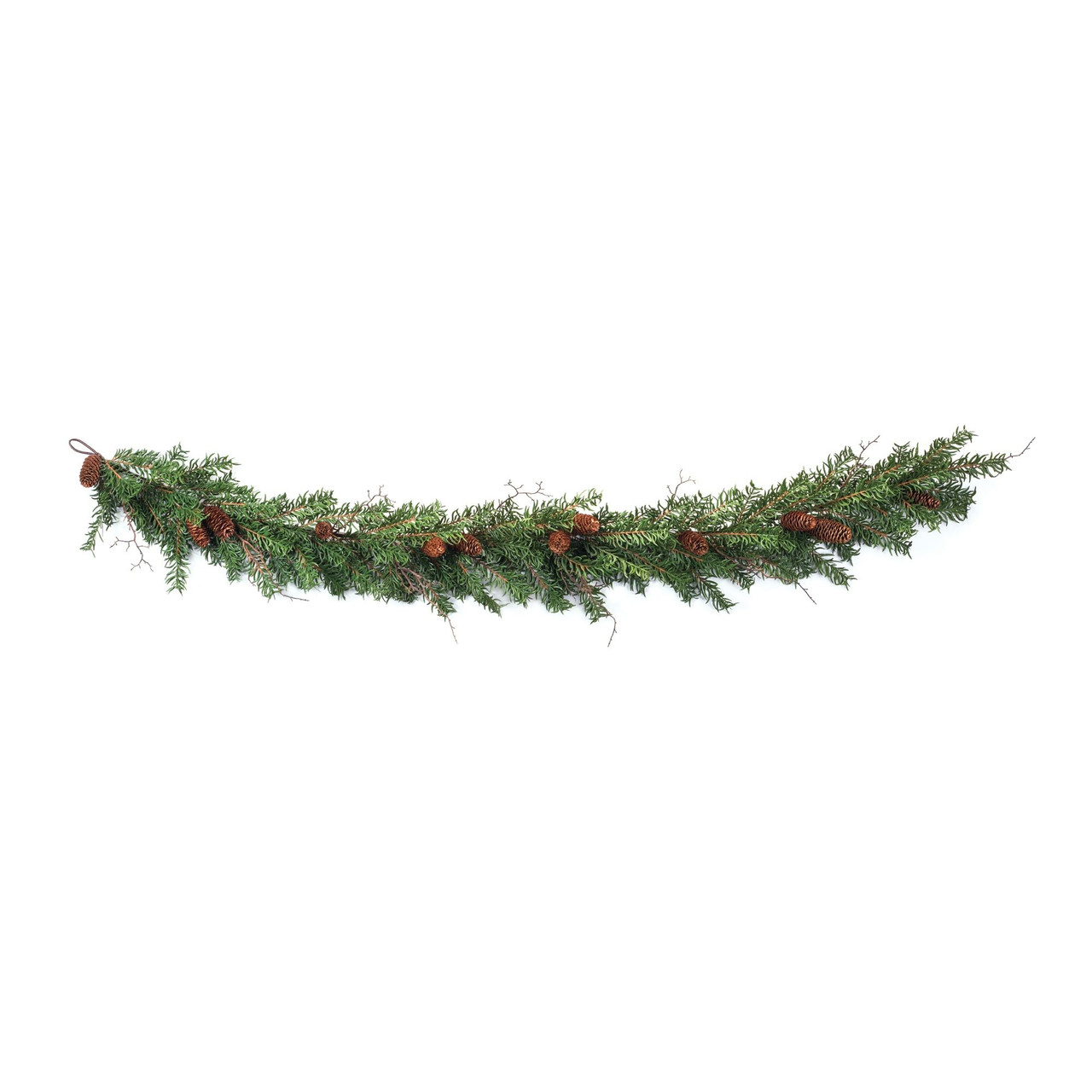 Melrose Gold Pinecone Twig Garland (Set of 2) 