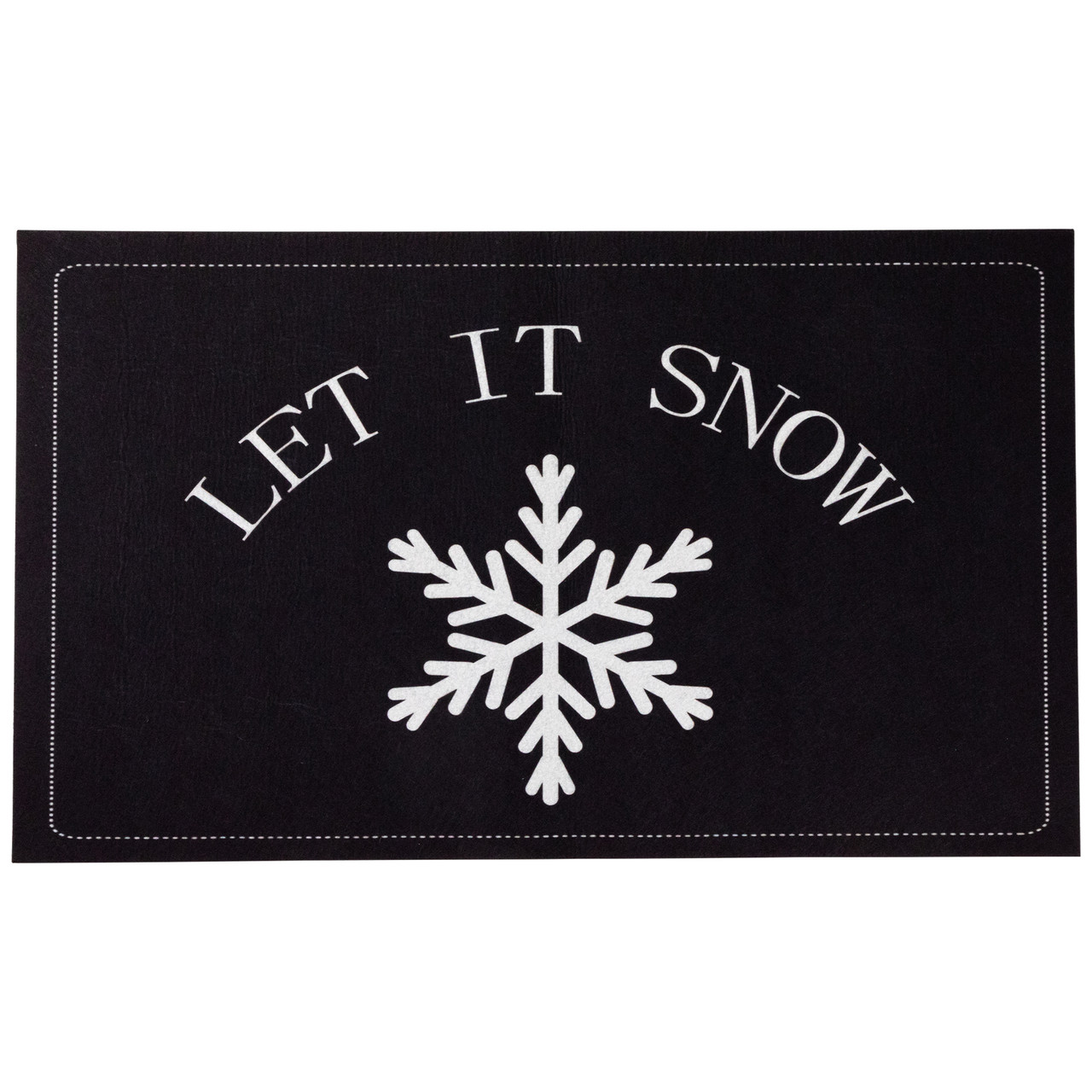 Let It Snow Christmas Doormat 29 x 17