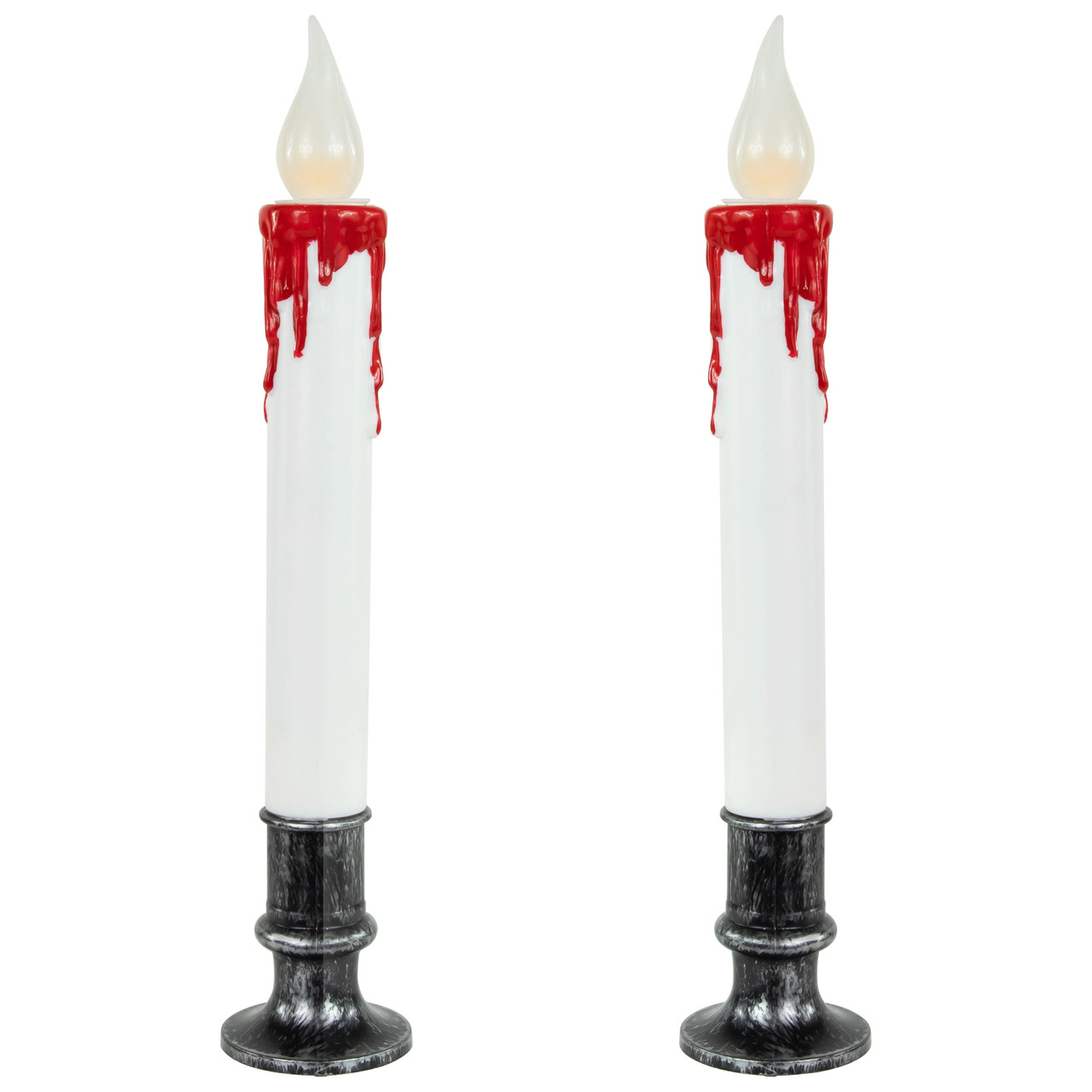 Northlight LED Dripping Blood Halloween Taper Candles - Thumbnail 5