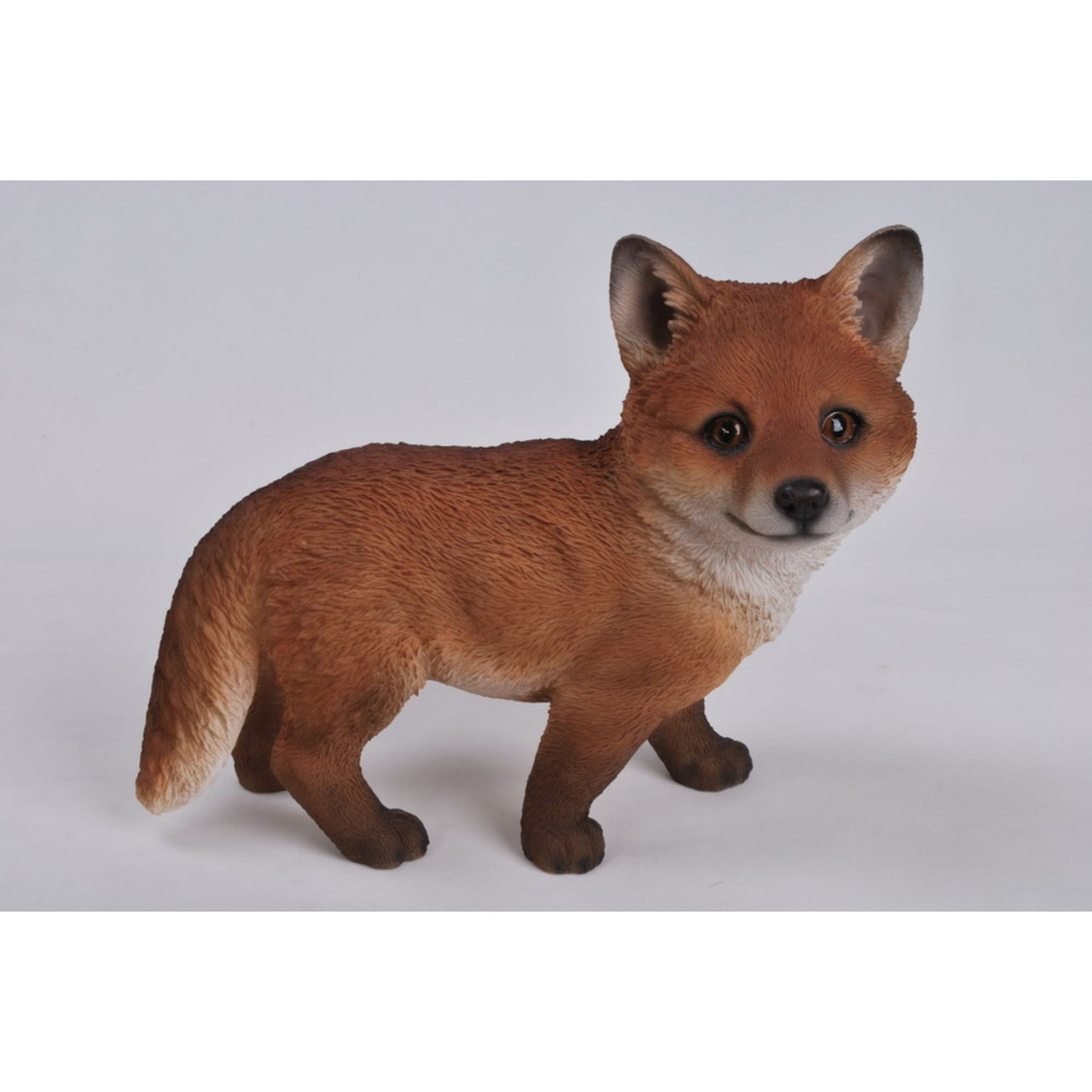 Standing Fox Pup Outdoor Garden Statue 11
