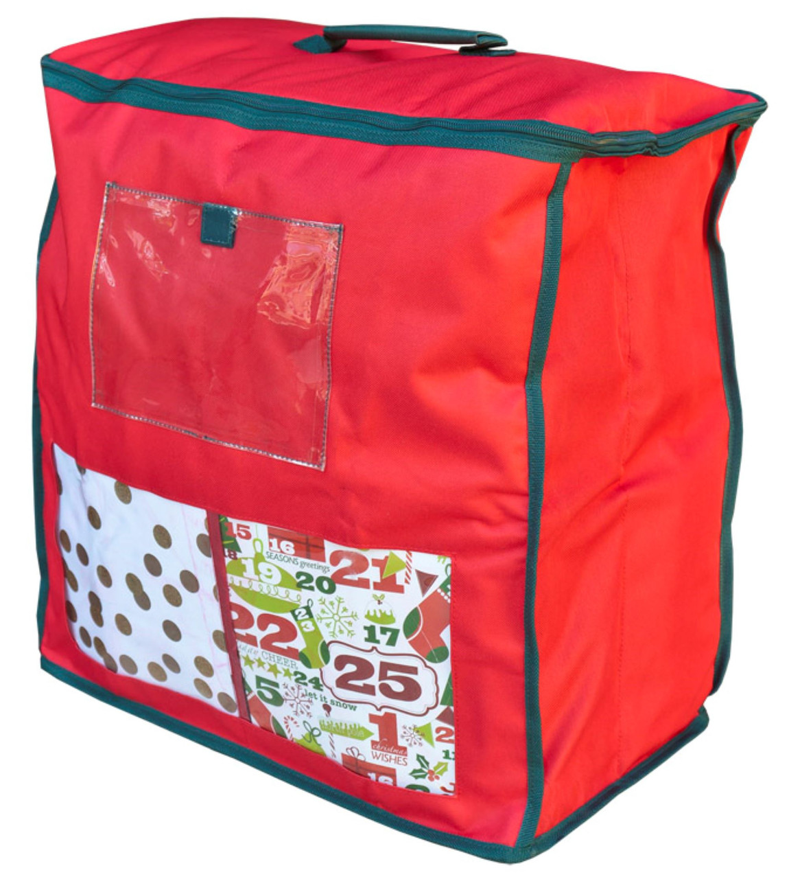 Northlight 19.5 inch Red Christmas Gift Bag Storage, Adult Unisex