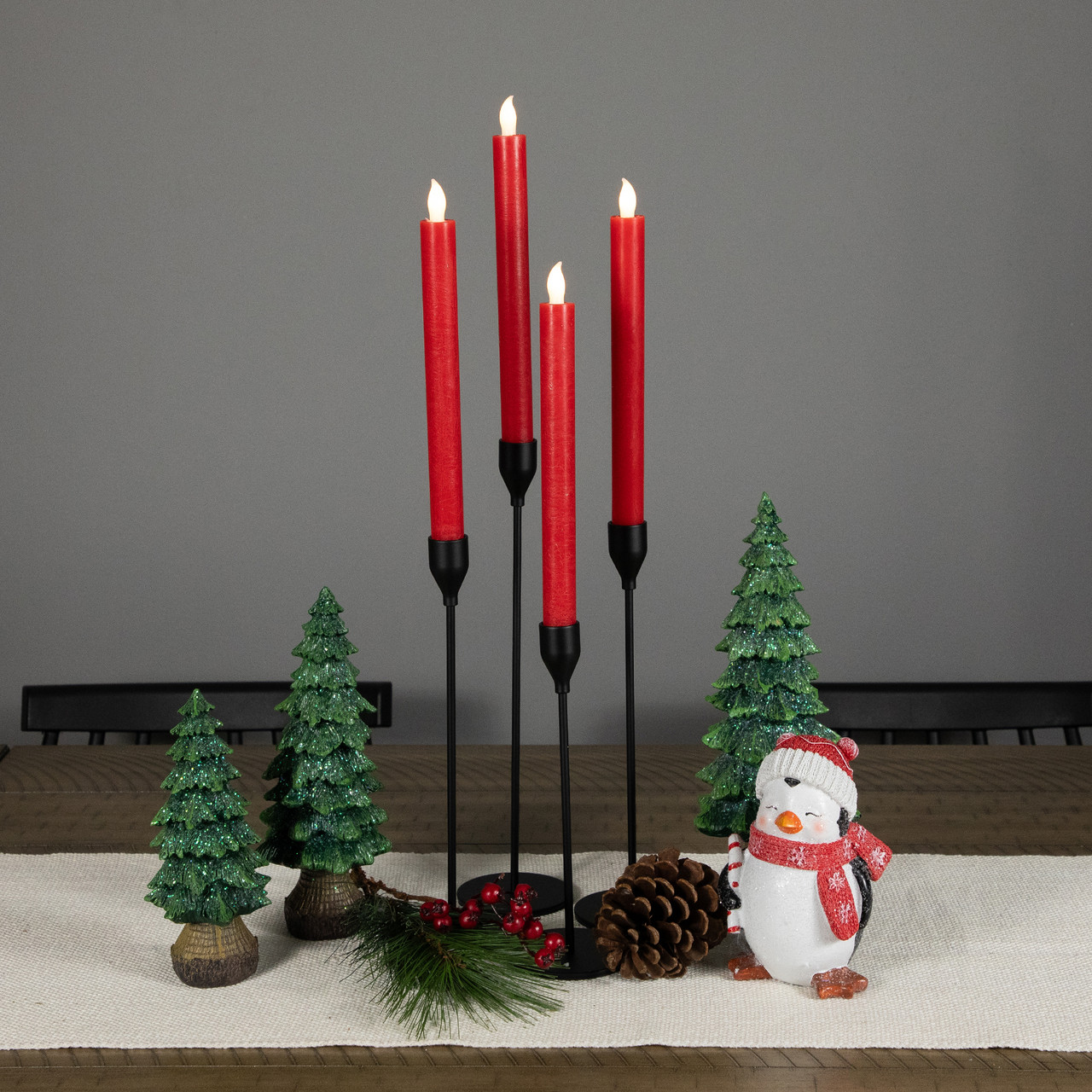 Flameless Candles 9-Pack Fairy String Lights LED Candles,360 Degree...