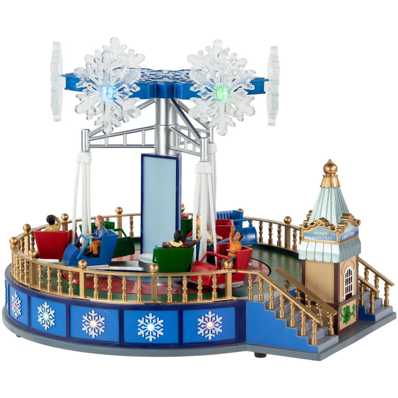 FLAVORS クリスマスカーニバル Chistmas Carnival LED Lighted Animated & Musical Carnival Ride Christmas