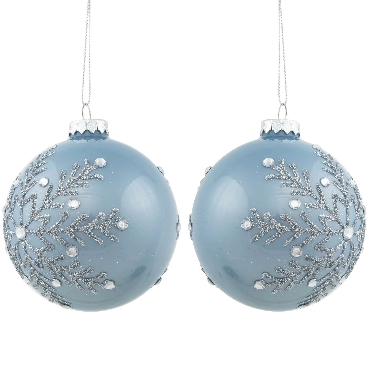 Glitter Christmas Ornaments Decorative Snowflake Ornament 2D