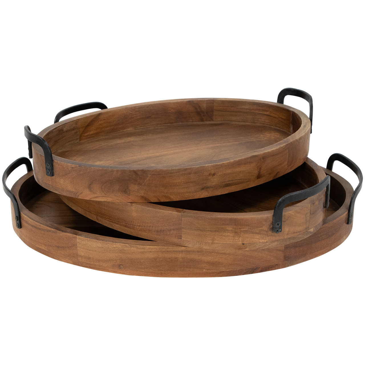 Northlight Acacia Wood Trays - Thumbnail 5