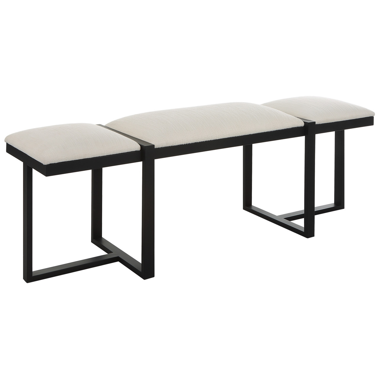 Textured Top Bench with Angular Framework - 60