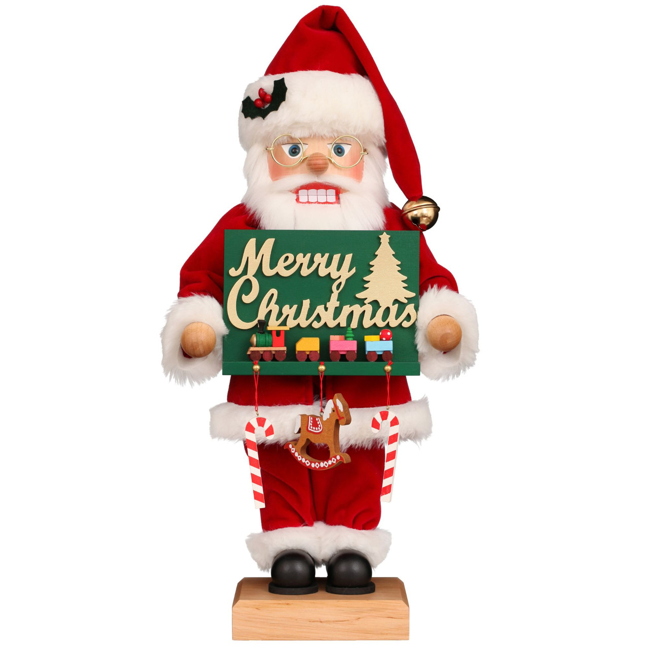 Christian Ulbricht 19.-Inch Santa with Christmas Gifts Premium Nutcracker - Thumbnail 2