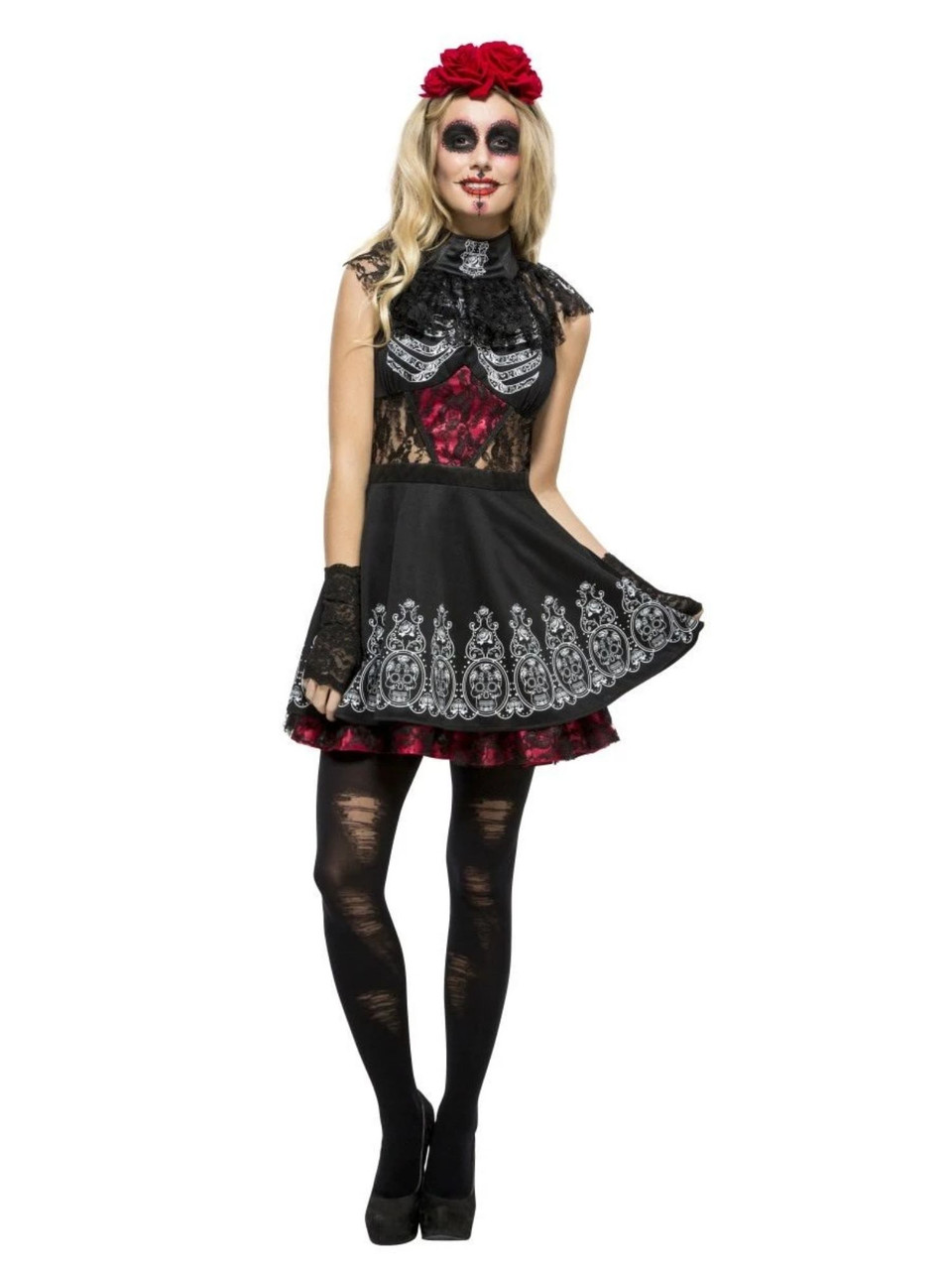 black day of the dead dress Dark Queen