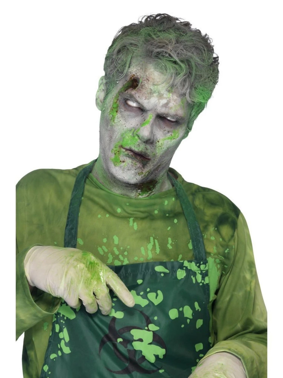Halloween Makeup Green Zombie Wig 19