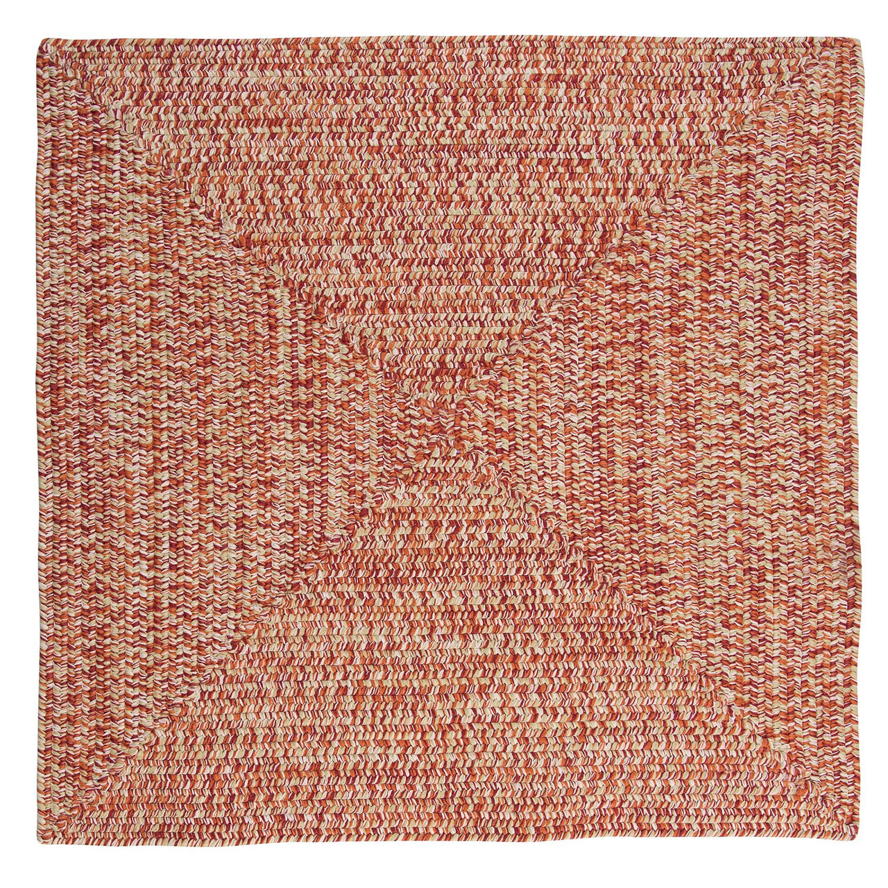 11' Handmade Square Braided Area Rug | Christmas Central