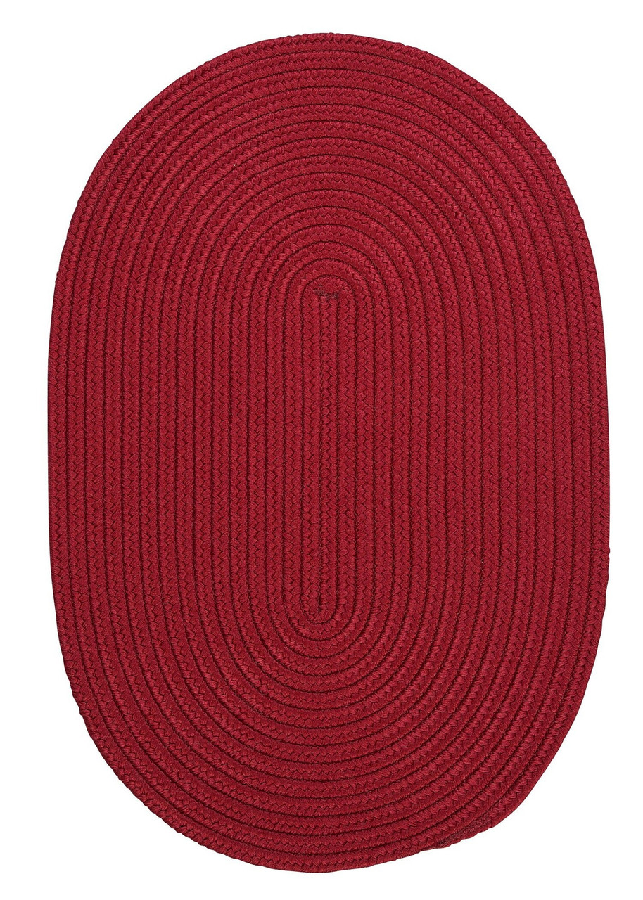 10' x 13' Maroon Red Reversible Oval Handcrafted Accent Area Rug ...