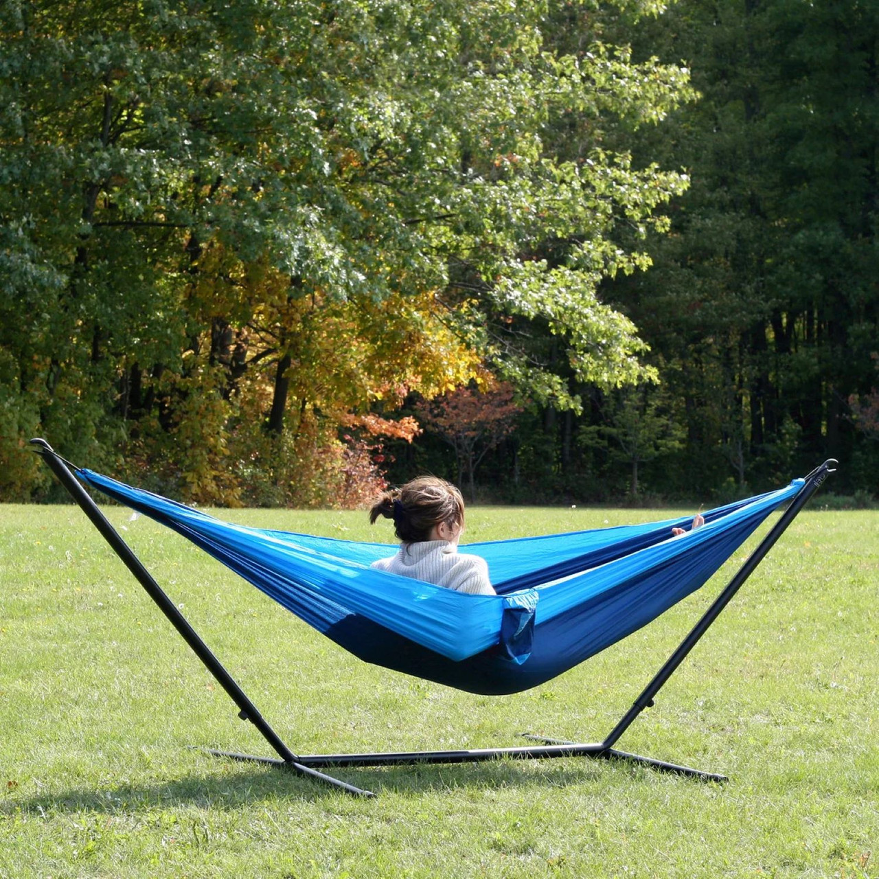 Hidden Wild Steel Hammock Stand - 11' - Black | Christmas Central