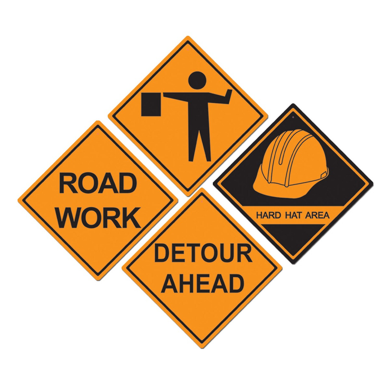 road construction signs detour