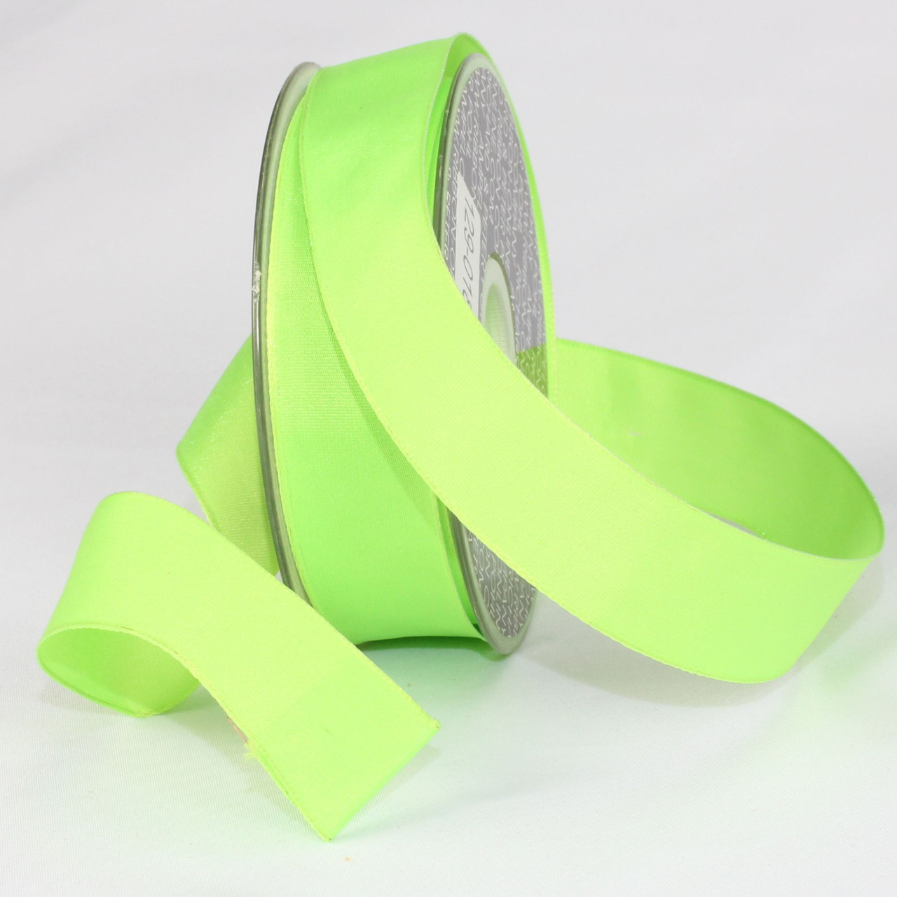 Olive Green Satin Double Face Ribbon (1 1/2 Inch x 50 Yards