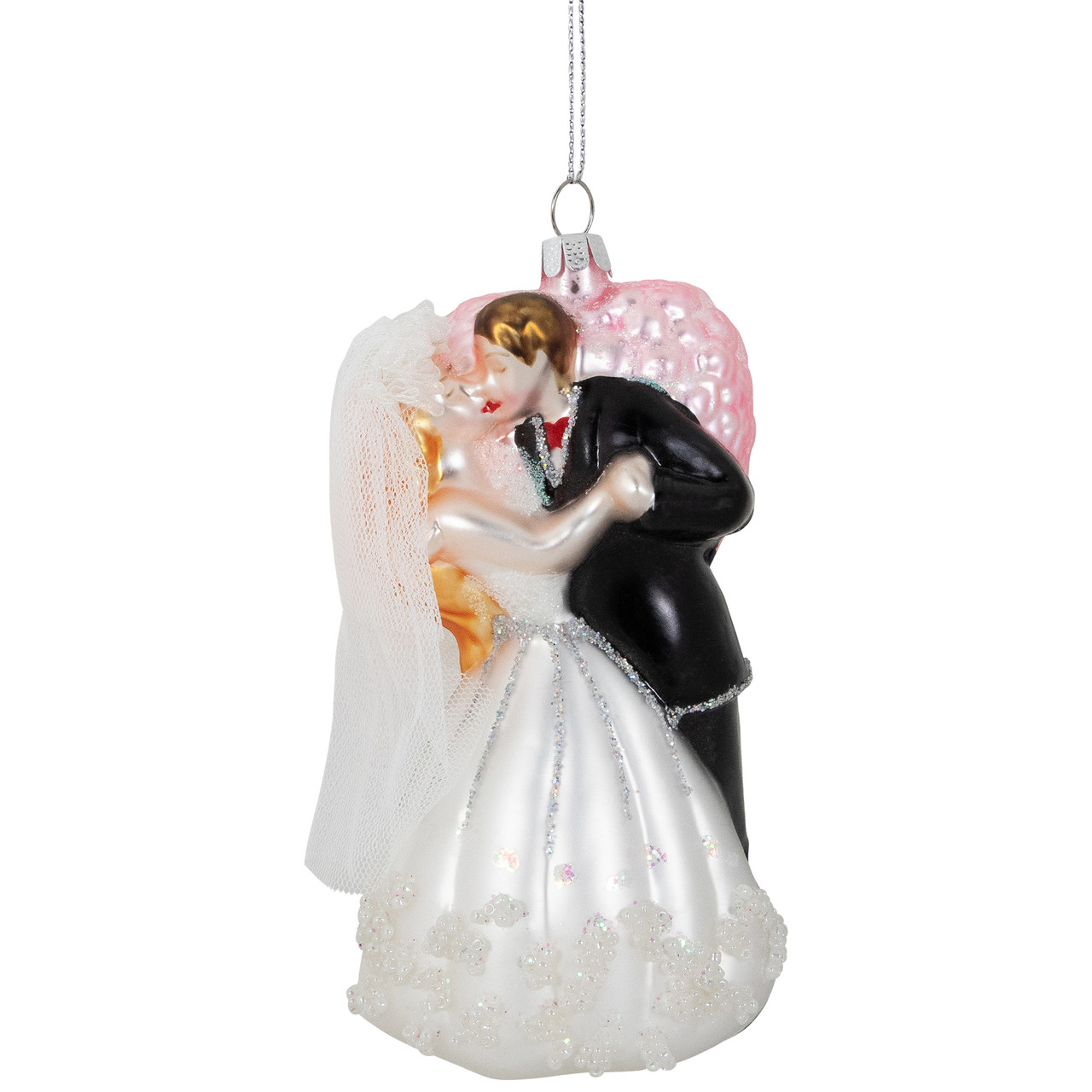 glass wedding christmas ornaments