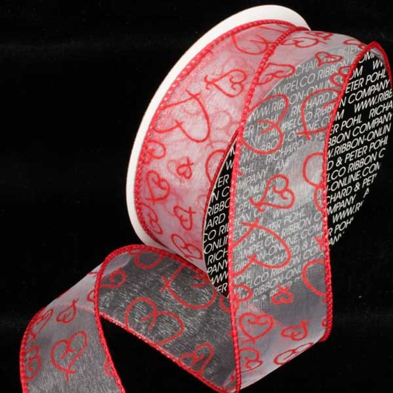 Valentine's Day Fabric Ribbon Heart Ribbons Craft Gift Wrapping