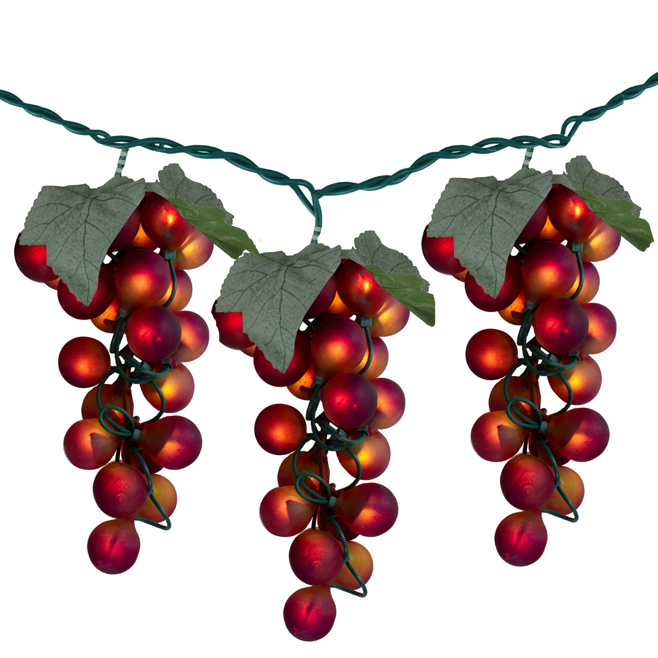 100 Count Red Winery Grape Patio Novelty Christmas Light Set 5ft