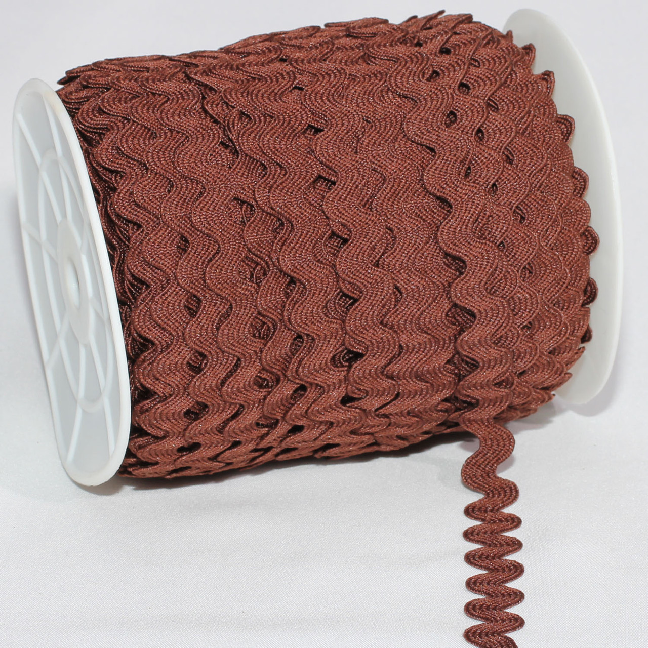 Brown Woven Edge Ric Rac Craft Ribbon 0.25