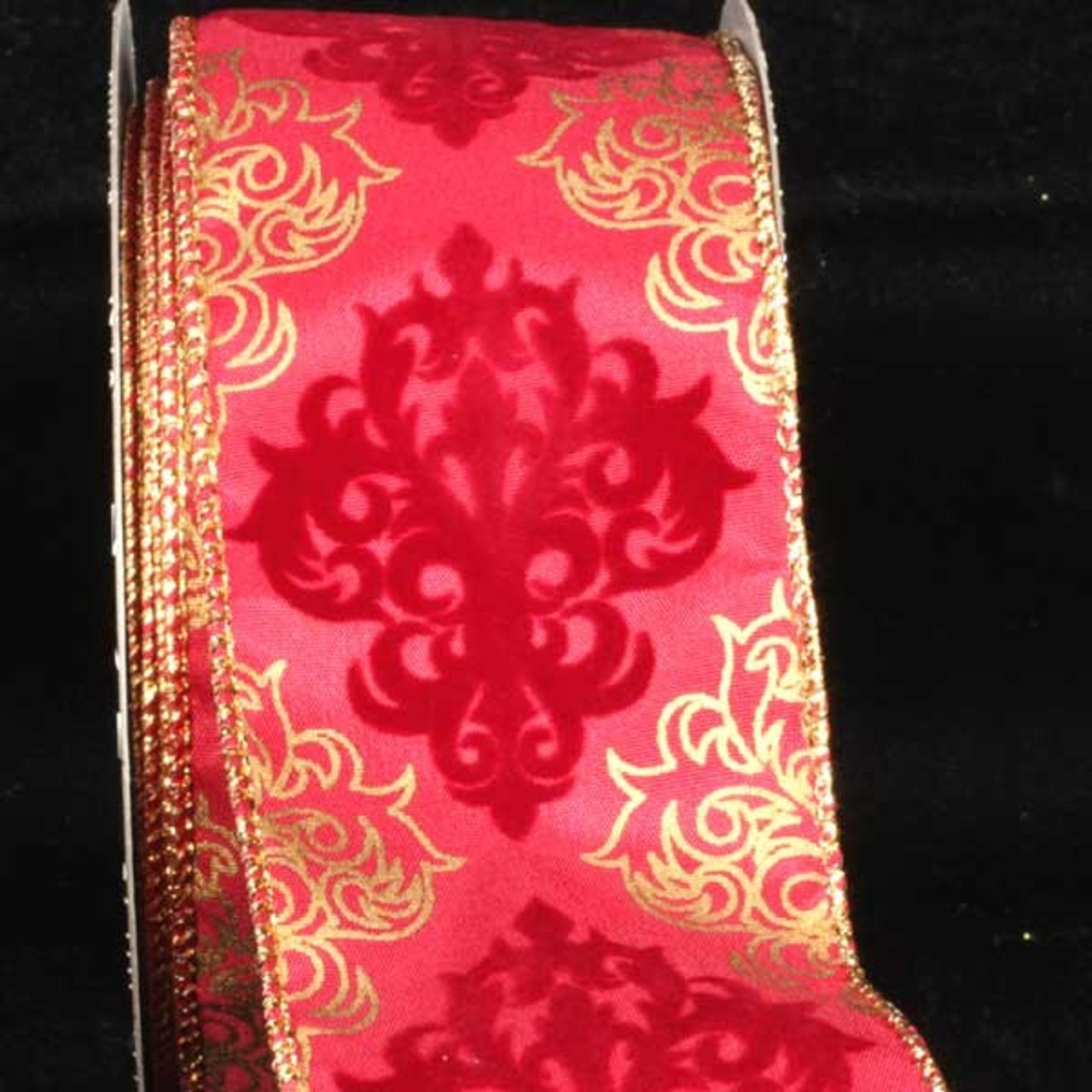 Iridescent Gold Wire Ribbon 2.5 x 3 yards Metallic Edge Elegant Valentines  Day