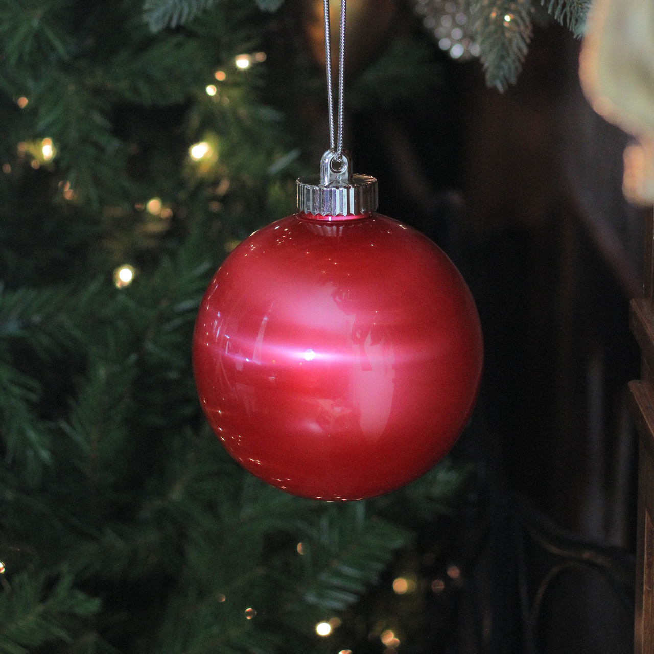red christmas bulbs image