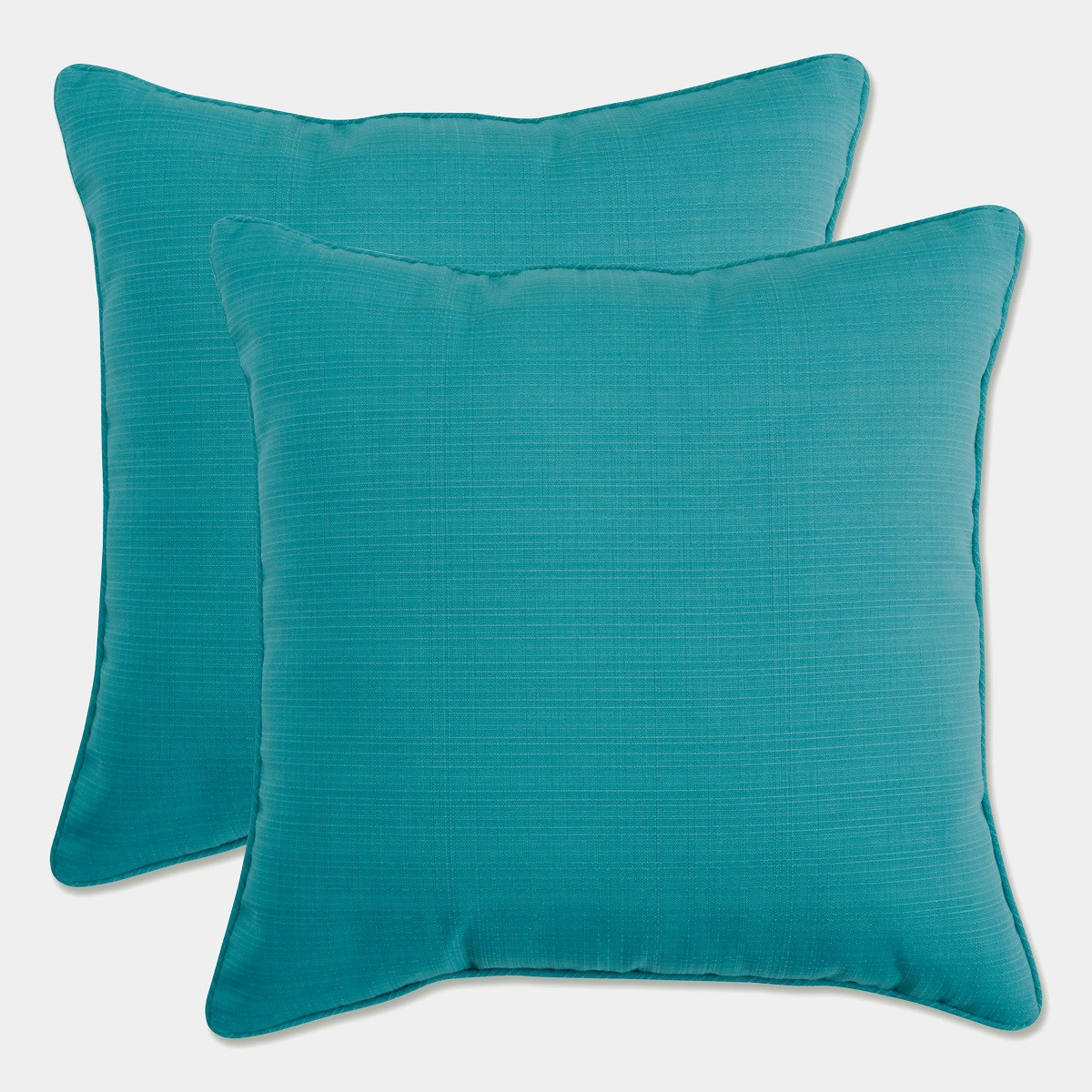 Outdoor Patio Throw Pillows Turquoise Blue Set of